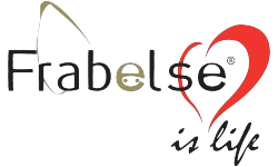 Frabelse logo: text and a red heart, butterfly image,