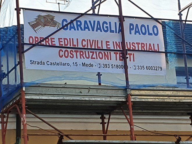 insegna della ditta edile