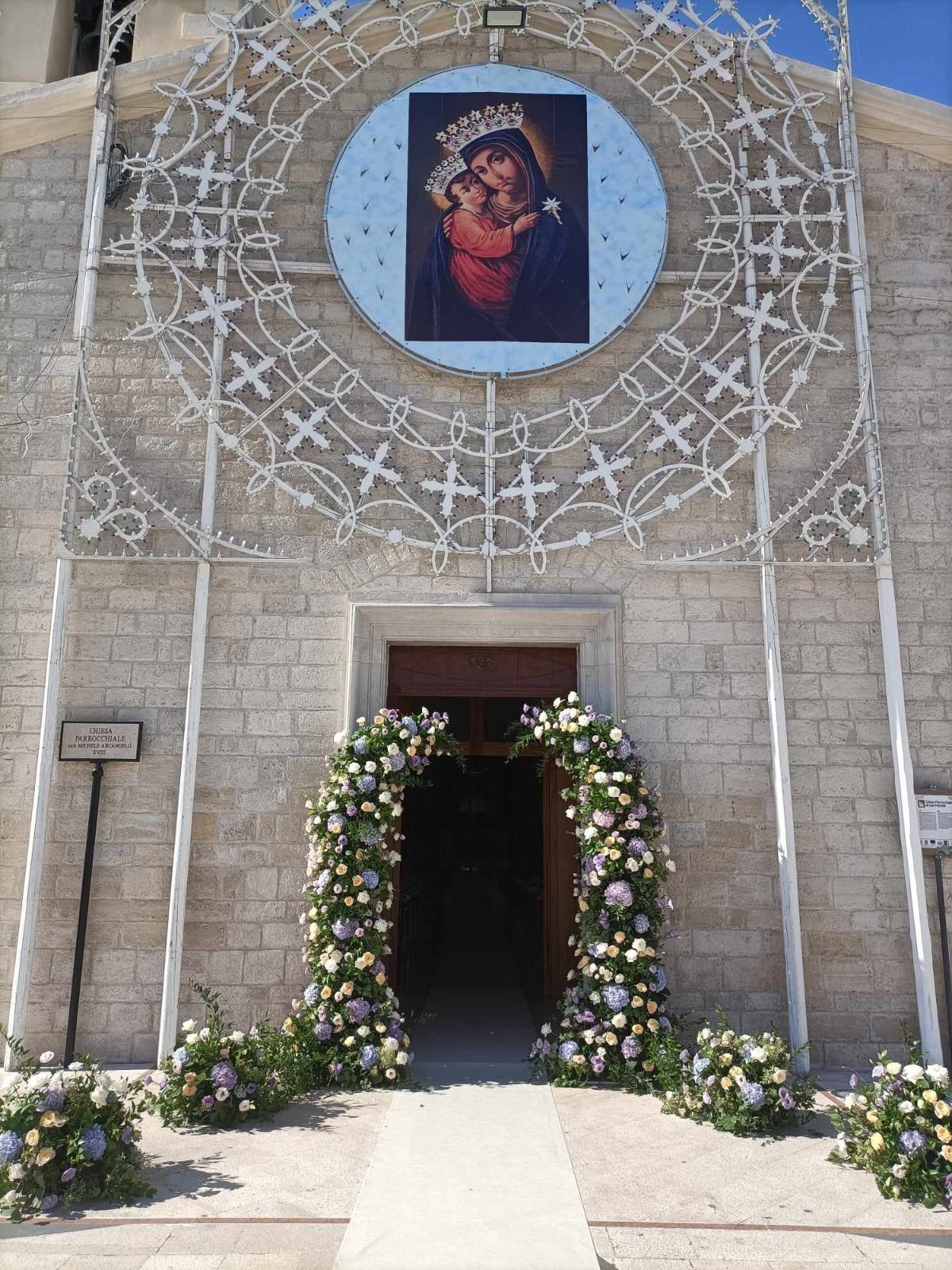 allestimento interno chiesa