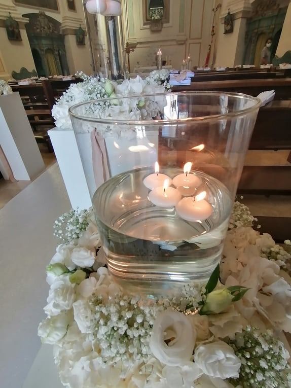 fiori con candele