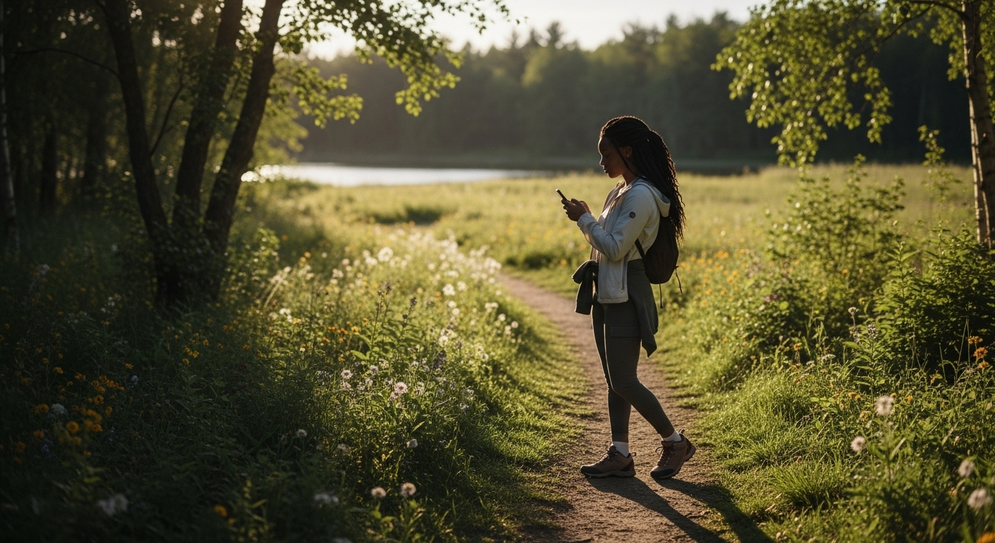 woman browsing her phone to find online pregnancy support