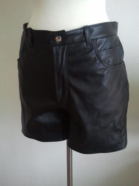 Leren korte broek heren