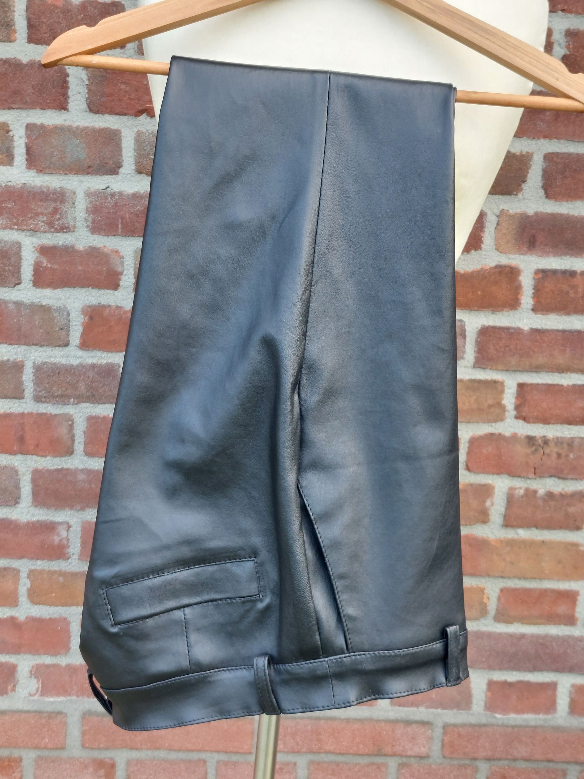 Leren stretch broek