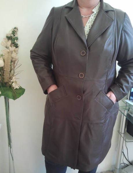 Lange leren blazer