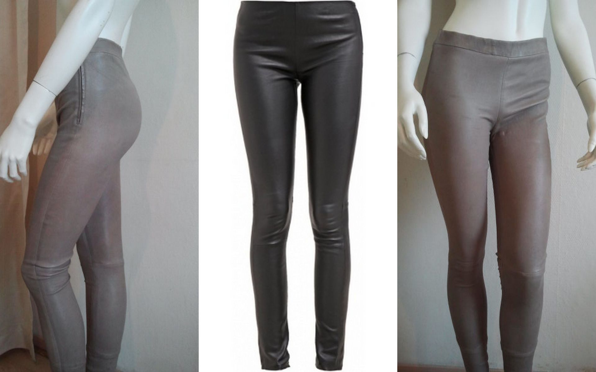 Leren stretch legging