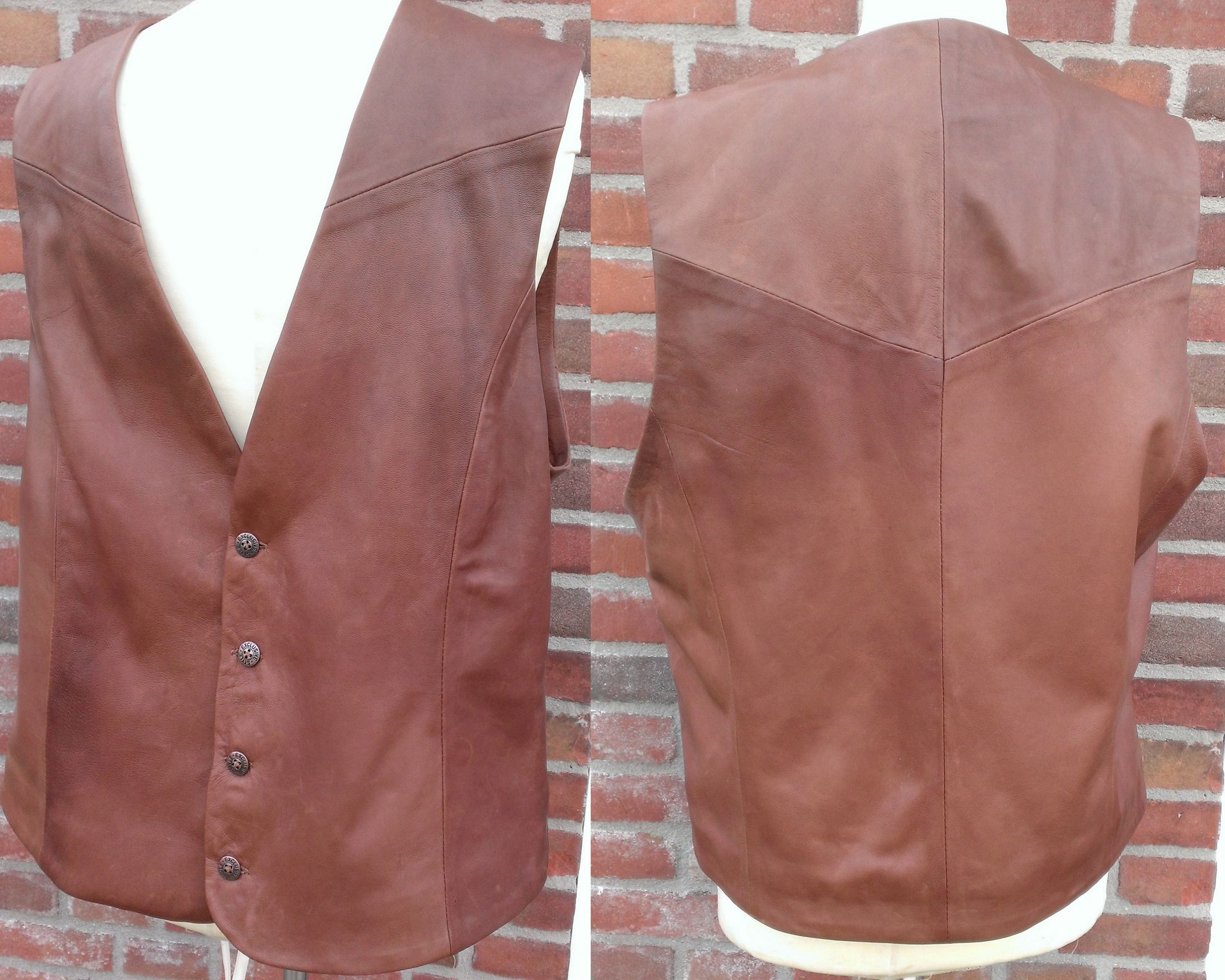 Roestbruin gilet