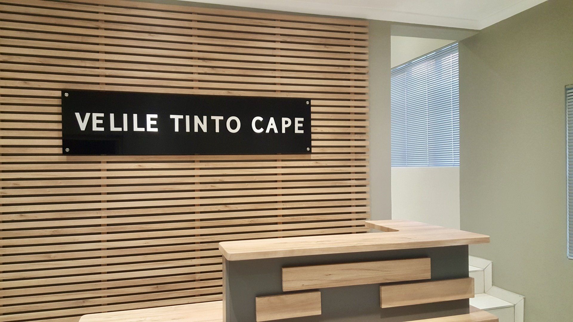 Acrylic Reception Sign by Vigo Signs