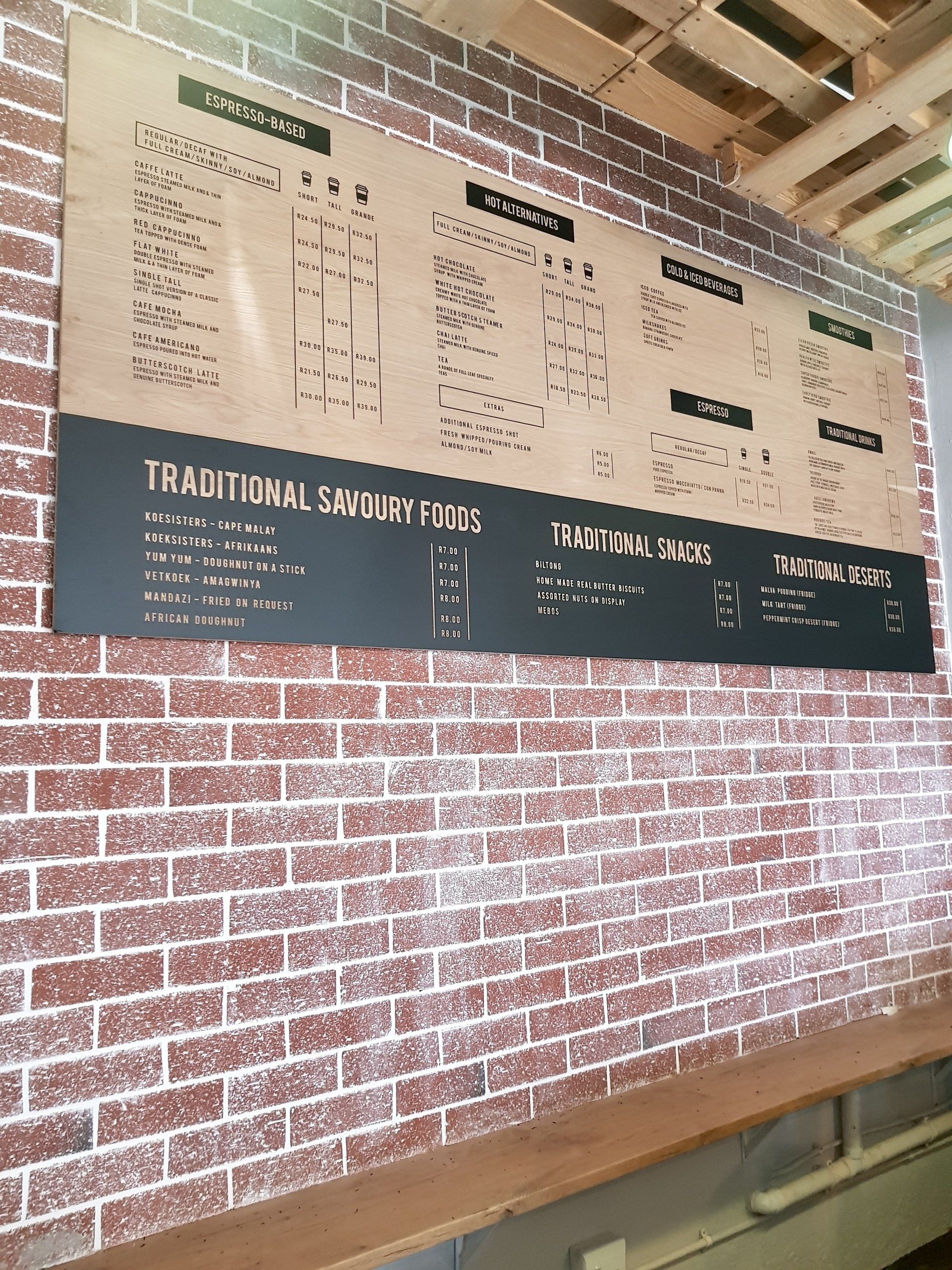 Menu board signage by Vigo Signs