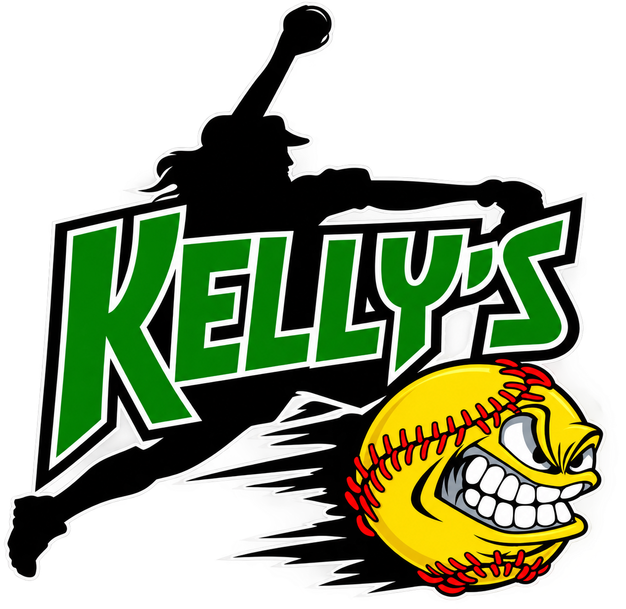 Kelly's Fastpitch Softball Logo