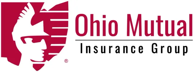 Ohio Mutual Insurance Group logo in red and gray with a profile silhouette icon