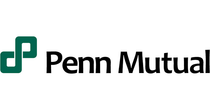 Penn Mutual logo with green abstract icon and black text on white background