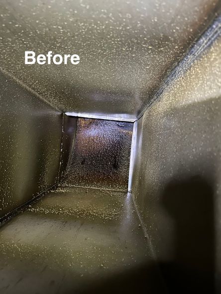 Commercial Kitchen Duct Before Cleaning