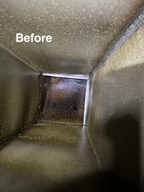 Commercial Kitchen Duct Before Cleaning