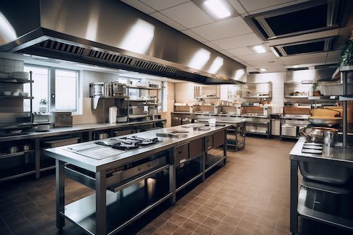Southern MD restaurant kitchen showing hood cleaning 