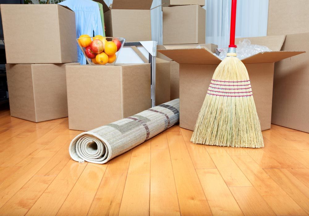 Moving Boxes And Fruits On A Bowl
