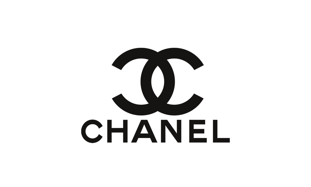 A black and white logo for chanel on a white background.