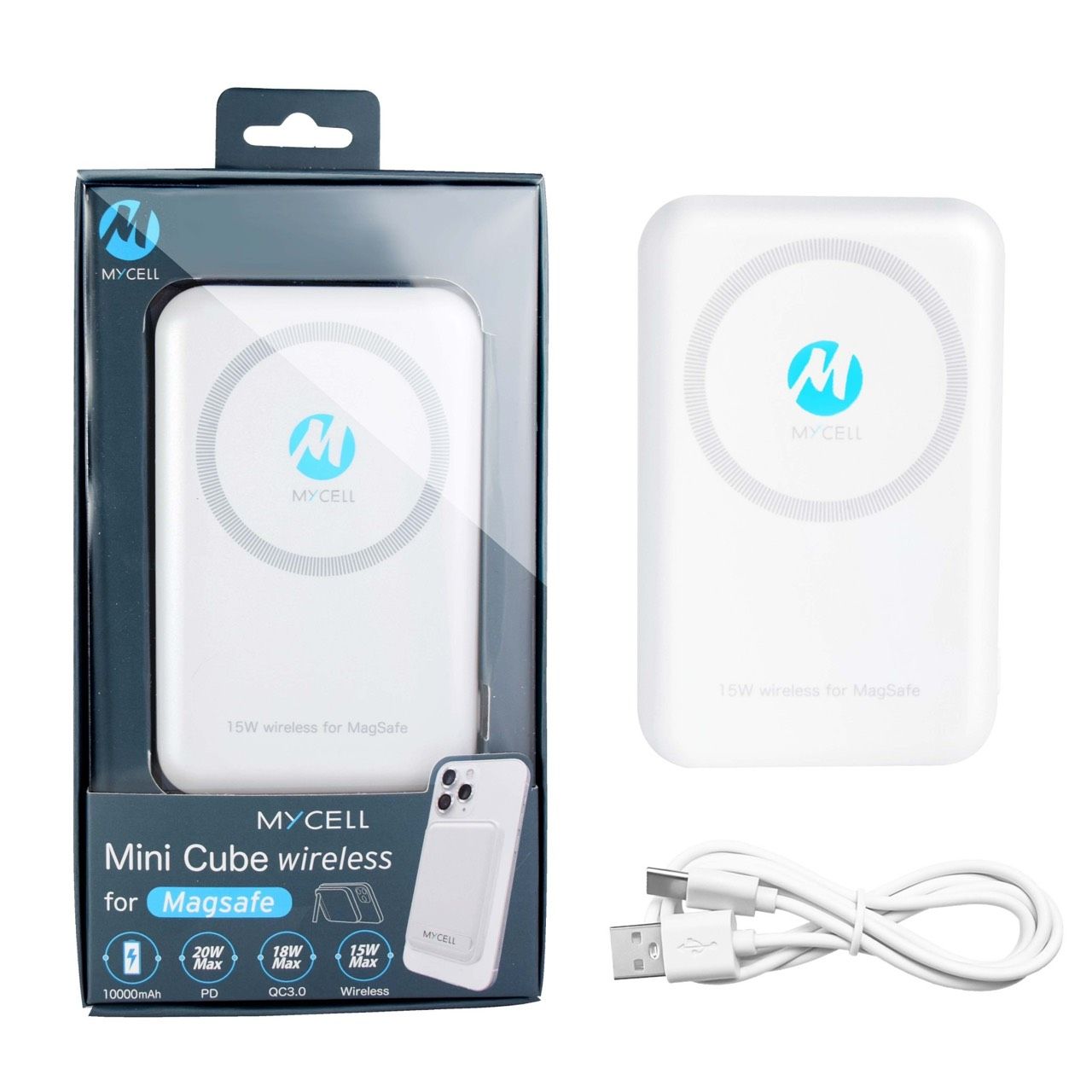 PD磁吸式無線行動電源for MagSafe  10000mAh 含手機支架功能 強力磁吸 MY-PC-048