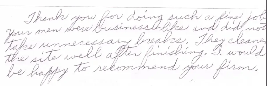 Handwritten Review — St. Louis, MO — Mirelli Tuckpointing LLC