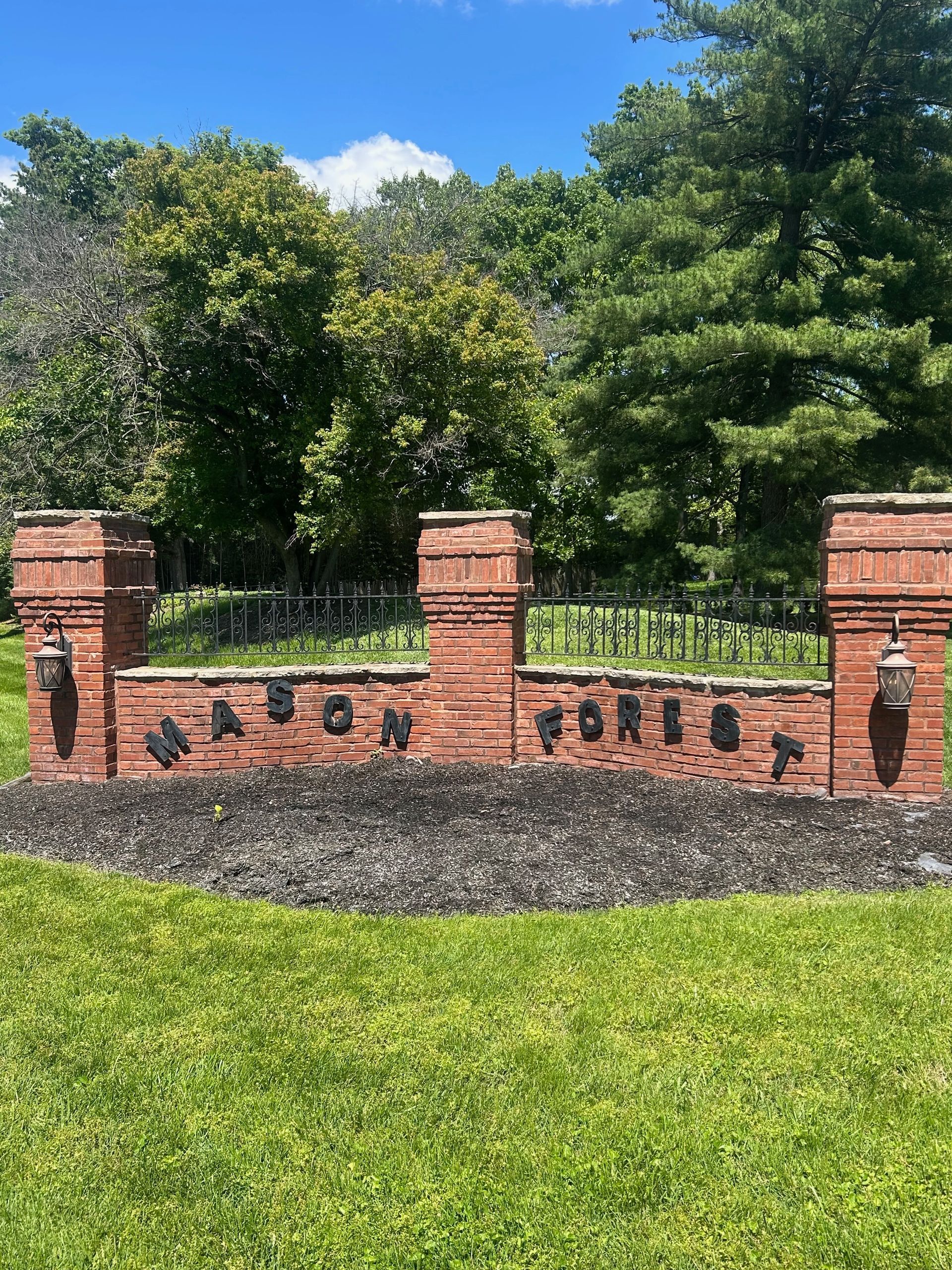 Brick monument repair in St. Louis, MO.
