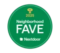 2025 Neighborhood FAVE badge from Nextdoor