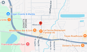 A map of a city with a lot of businesses on it. A map of a city with a lot of businesses on it.