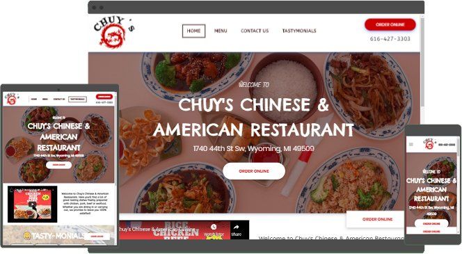 Chuys Chinese restaurant in wyoming michigan built by RESO360.com