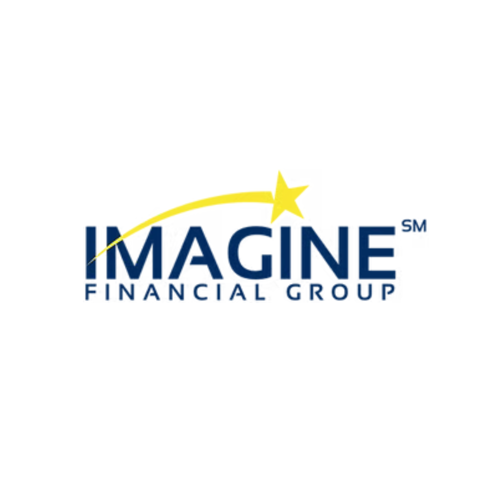 The imagine financial group logo has a yellow star in the middle.