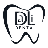 Dali Dental Studio logo in black, shaped like a tooth