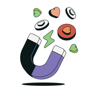 A hand is holding a cell phone with icons coming out of it.
