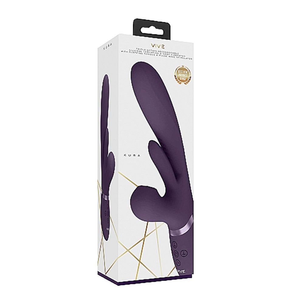 ויברטור מטורף – Kura Thrusting G-Spot Vibrator – ויברטור חודר עם תנועת דחיפה, לשון מתנענעת ו-Pulse Wave | דיסקרטיות מובטחת