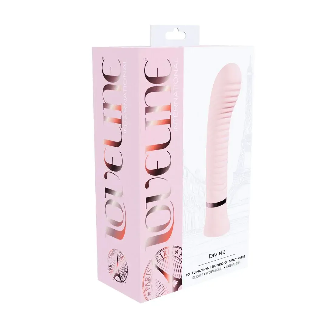 Divine Ribbed G-Spot Vibe – ויברטור מחורץ לנקודת G עם רטט מדויק