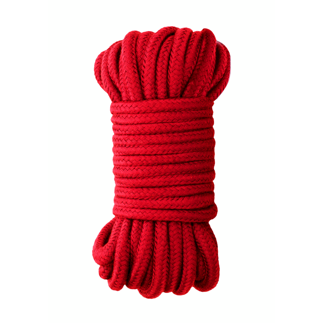 Ouch! Japanese Rope 10M - חבל יפני בצבע אדום למשחקי שליטה