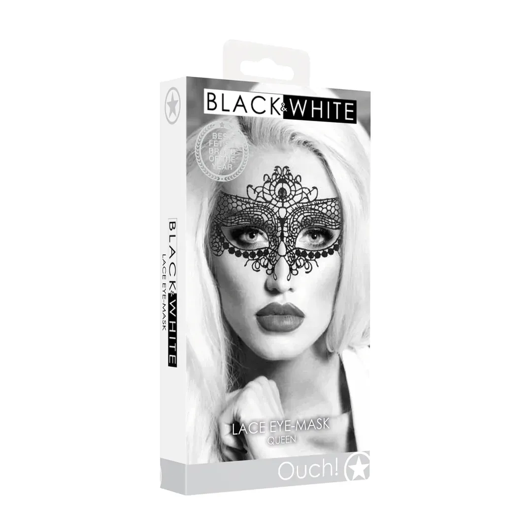 Ouch! Queen Lace Mask – מסכת תחרה אלגנטית בסגנון מלוכה