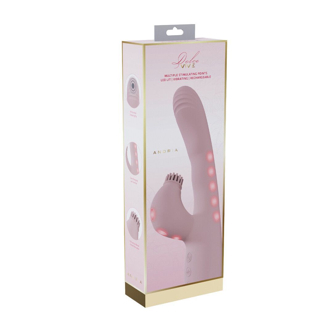 Andria G-Spot Vibrating & Tap Clit Stimulator - ויברטור דו-מנועי לגירוי כפול