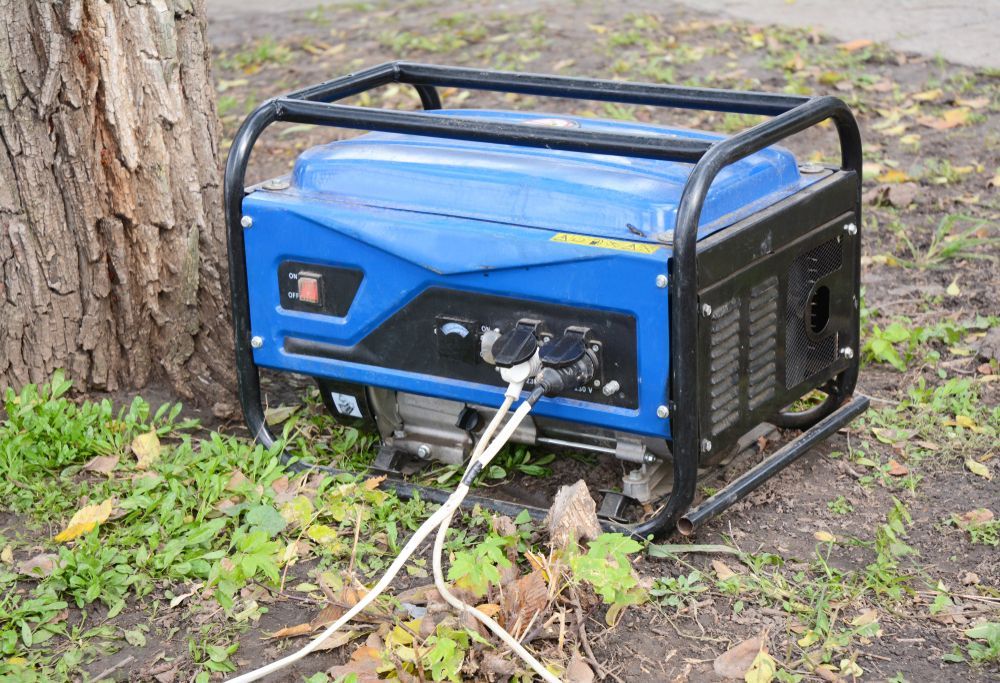 A Blue Portable Generator — Big Bang Electrical And Air In Trinity Park, QLD
