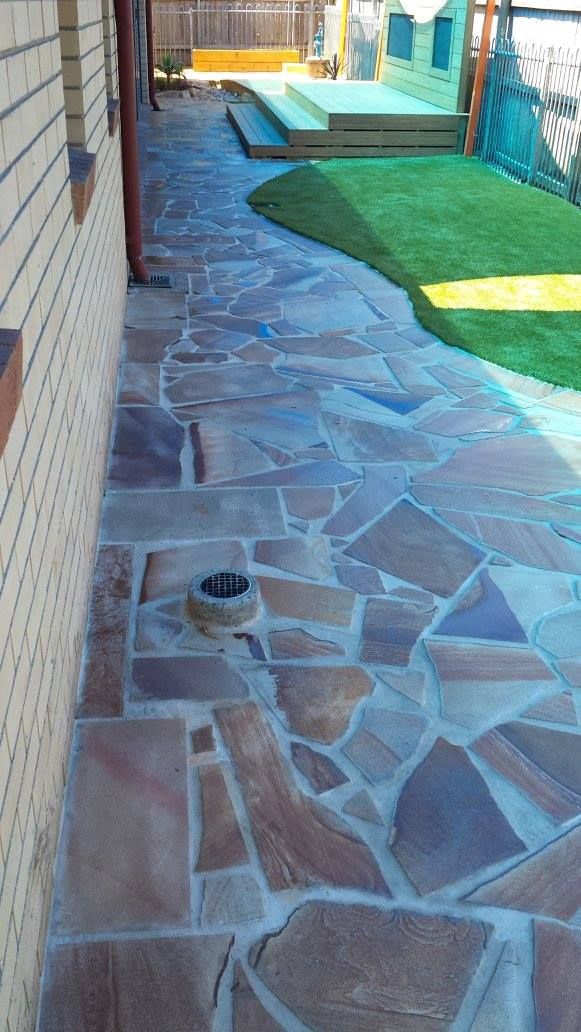 Paved Walkway with Stones — Red Dog Landscaping in Tweed Heads, NSW