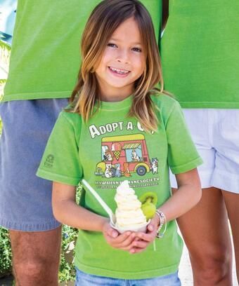 A Girl holding ice cream