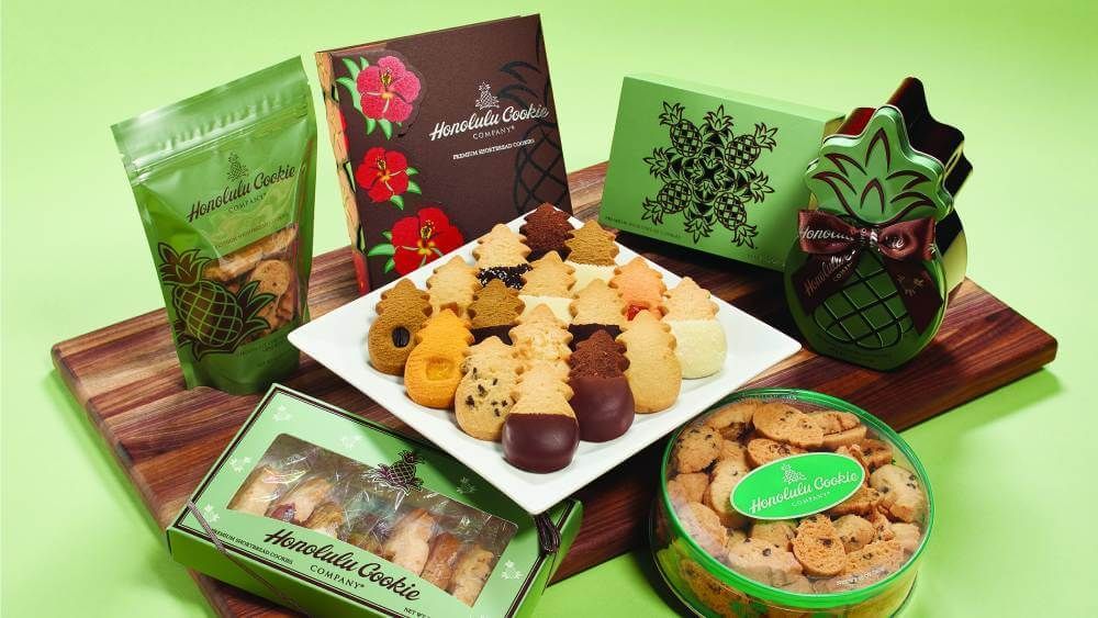 Pineapple-shaped favorites from Honolulu Cookie Company
