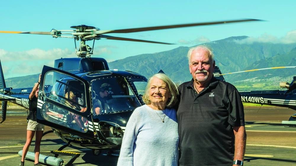 Anna and Ross Scott, Sunshine Helicopters