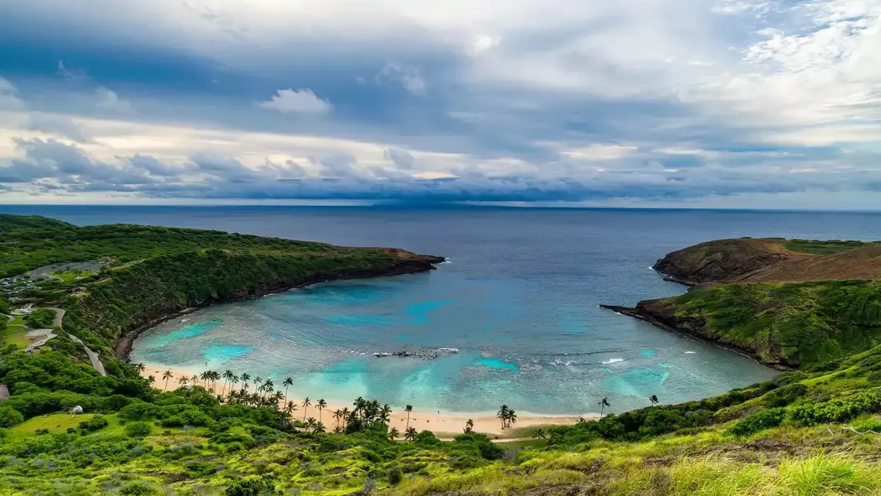Hanauma Bay on the Island of Oahu is one of Hawaii's best snorkeling spots.