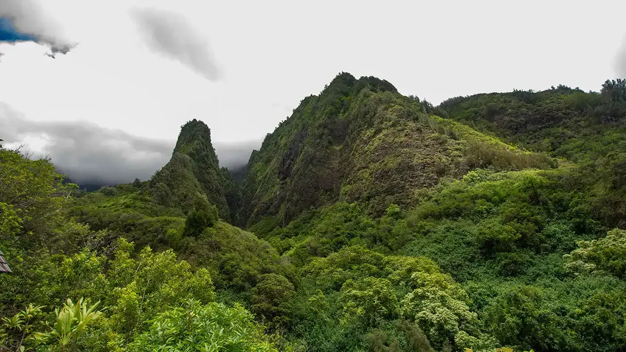 Iao Valley State Monument, on the Island of Maui, Hawaii.