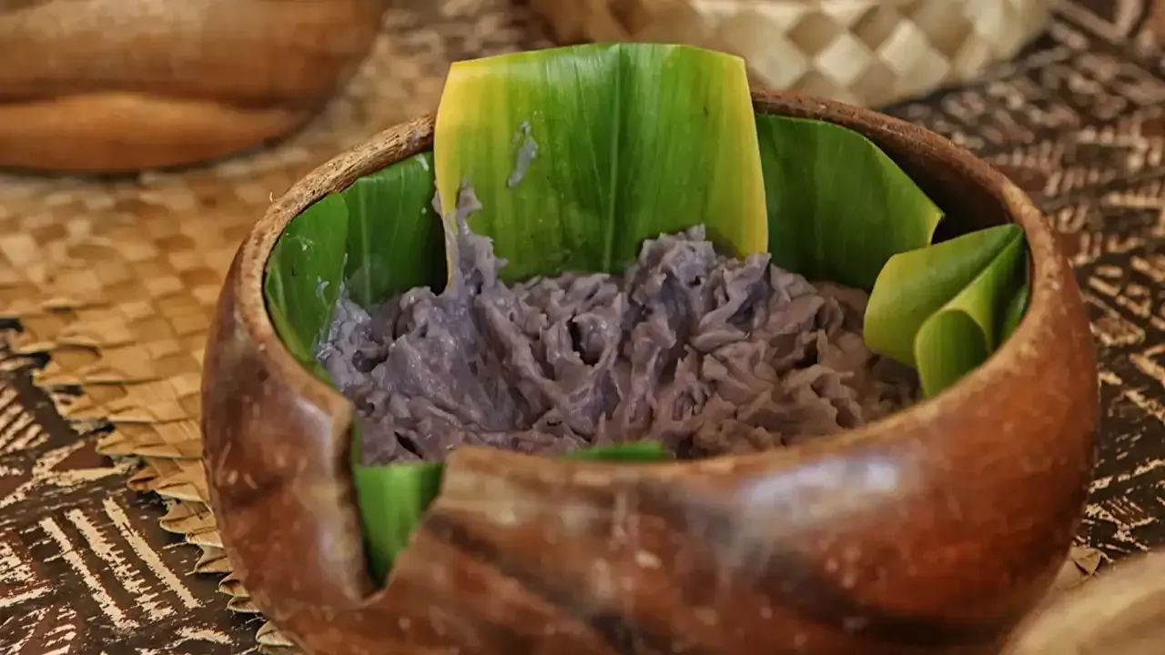Poi a traditional Hawaiian side dish.