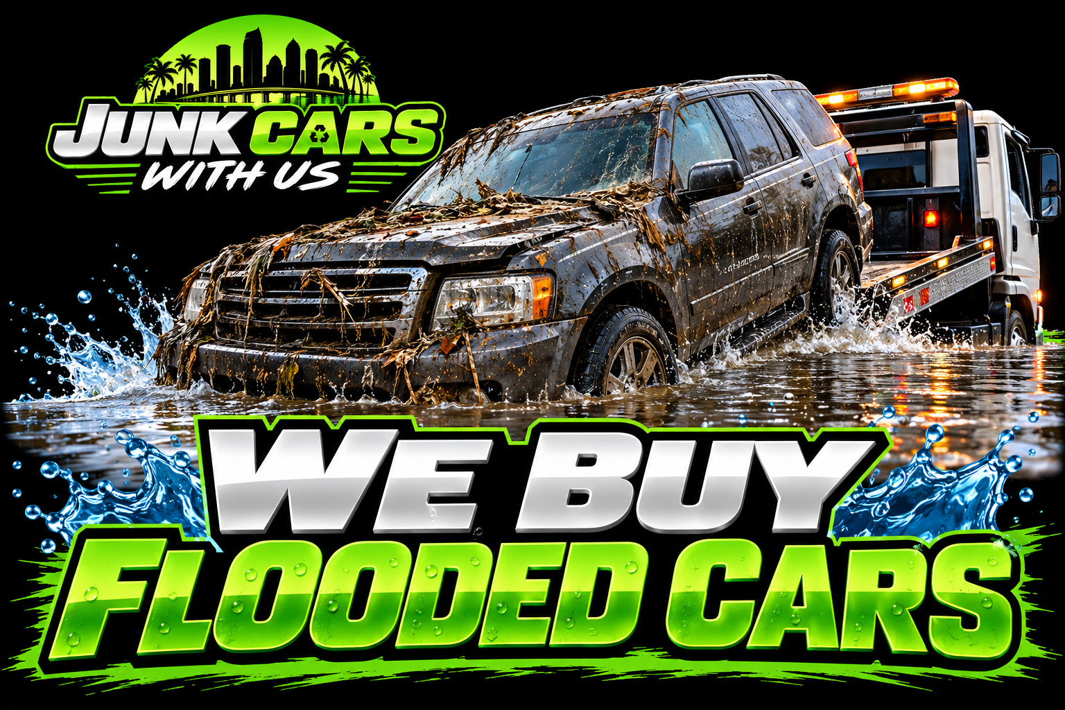 Sell a flood damaged car for cash in Tampa, FL