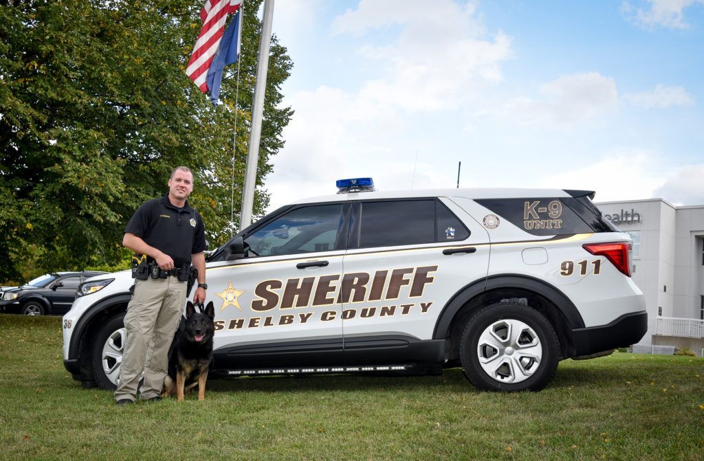 Police Canine Handler  with German Shepherd