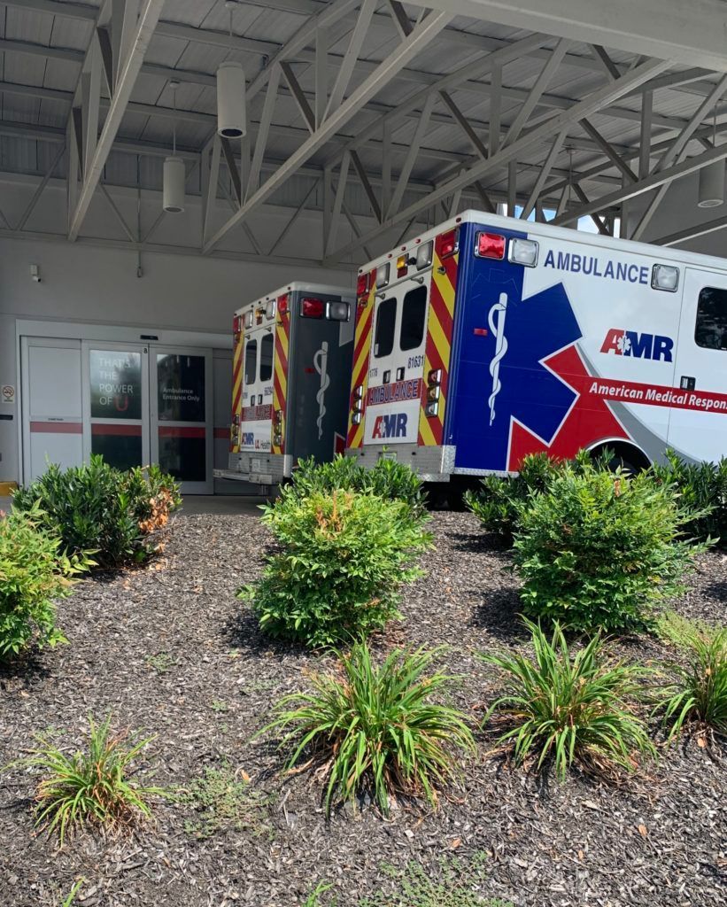 2 EMS wagons ready to transport