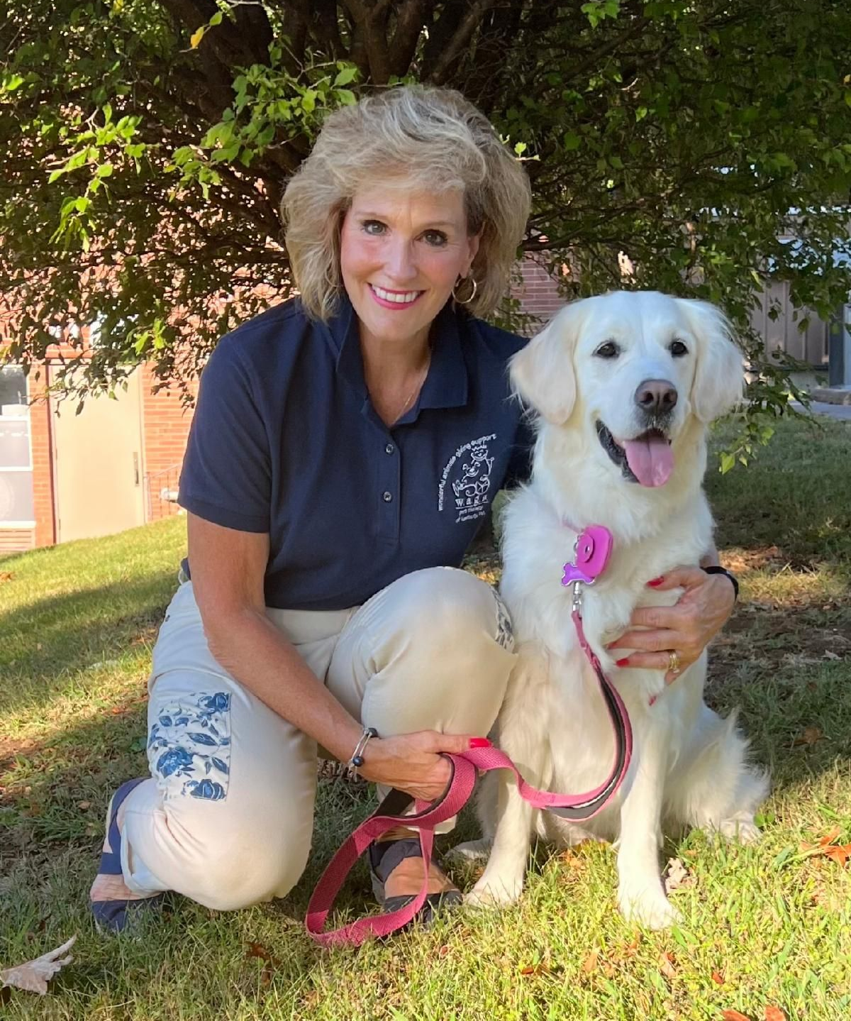 Wags Member and her Golden Retriever
