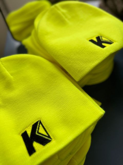 Beanies that have been embroidered