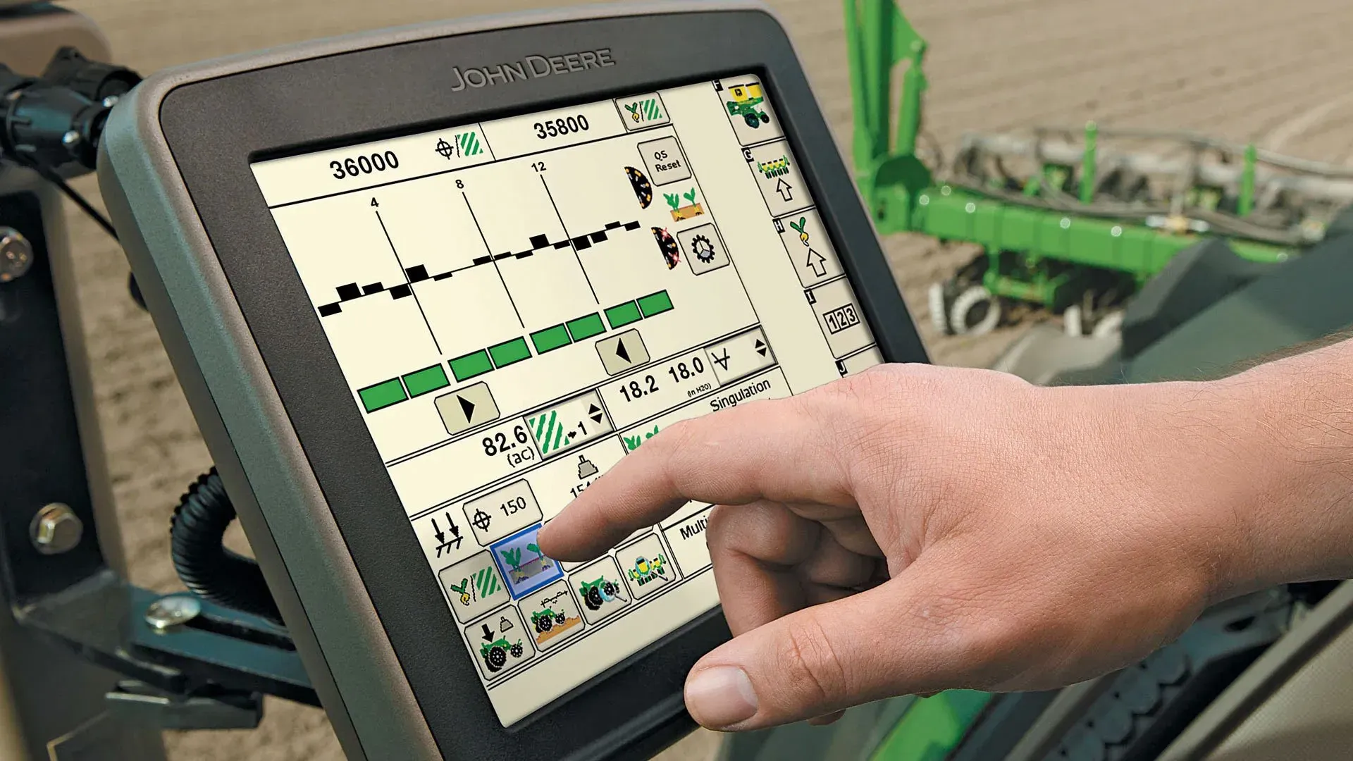 Deere display receiver