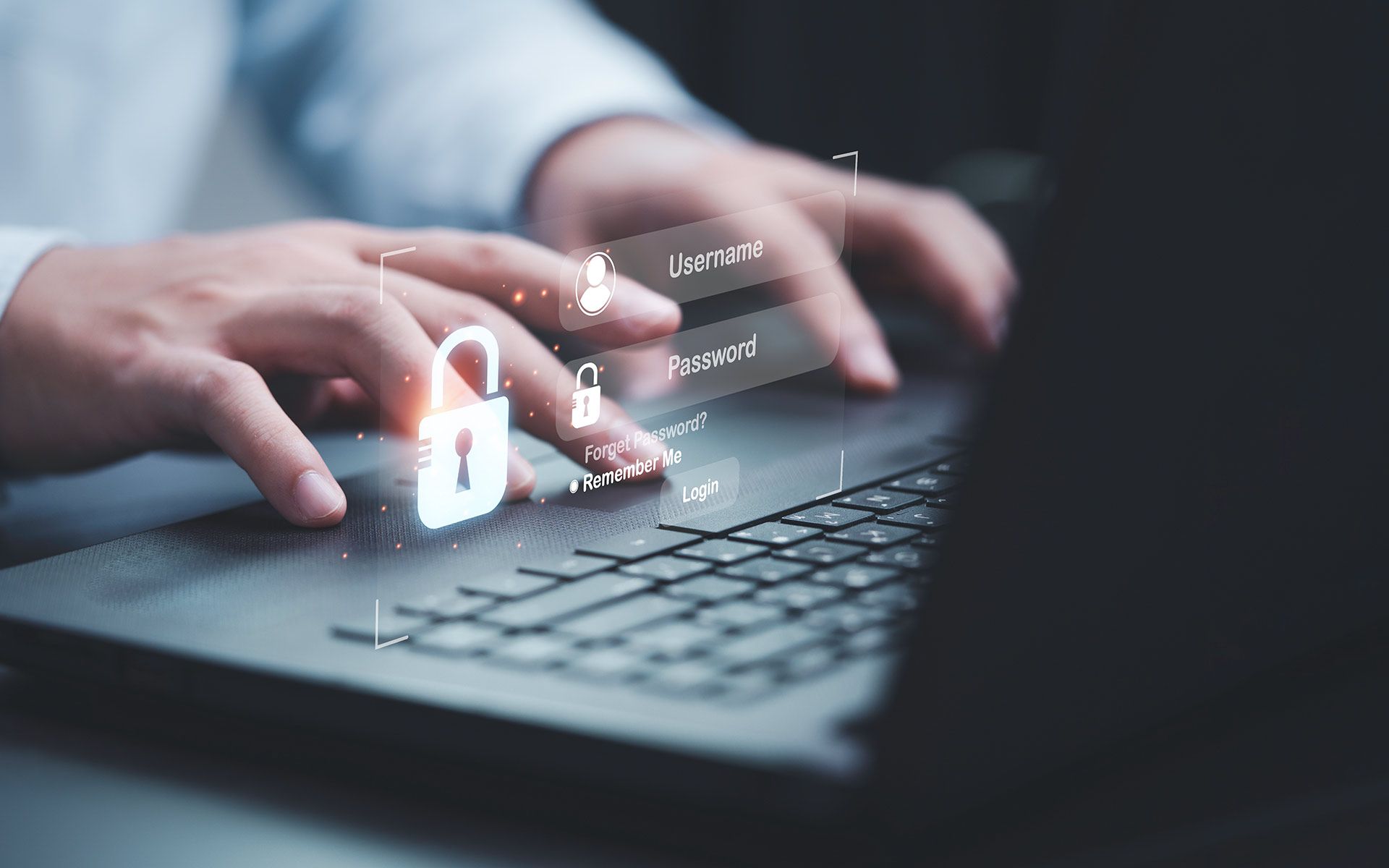 Typing On Laptop — Portland, ME — Information Systems Of Maine