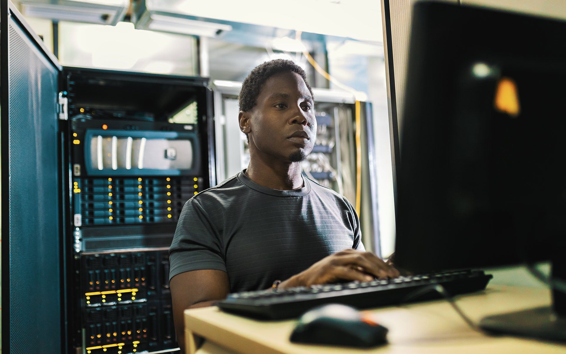 Man At Work — Portland, ME — Information Systems Of Maine